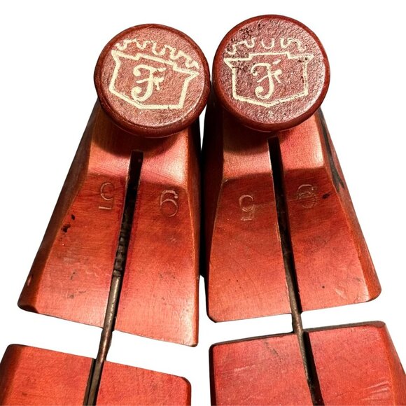 Vintage Florsheim Wooden Shoe Tree Insert Stretcher Red - Picture 6 of 6